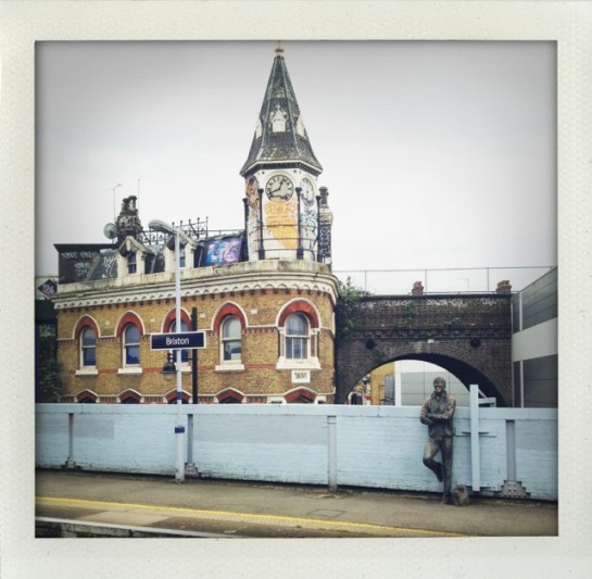 The Brixton Train Station, the waiting man on the platform