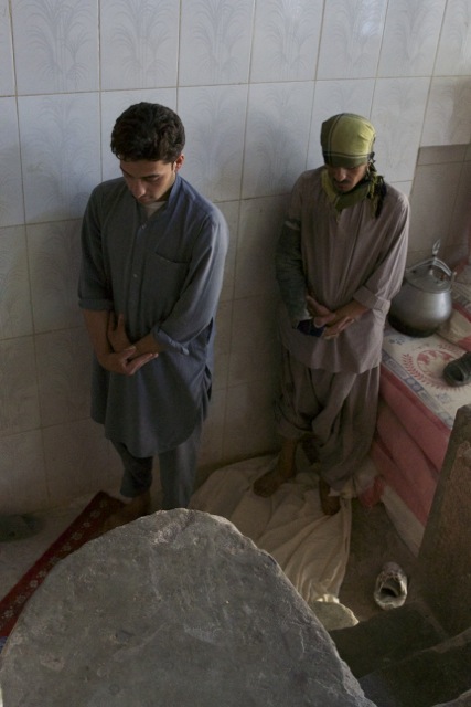 And one does pray, wherever one finds space - on a landing...