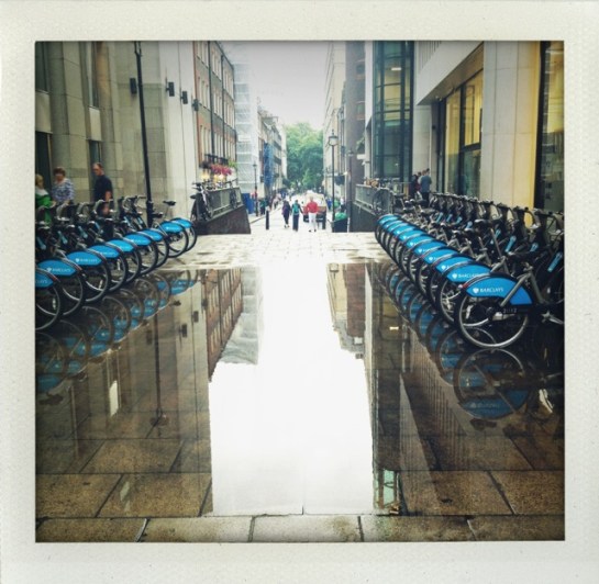 The Citi Bikes just around the Charing Cross